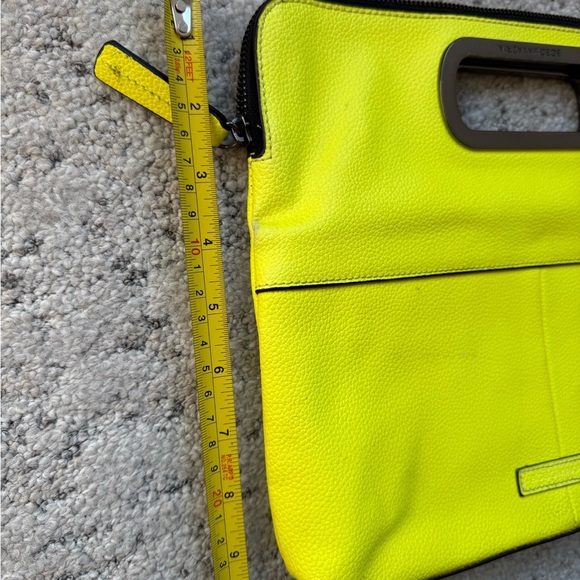 BCBGMaxAzria Bold Yellow Wristlet neon in Great condition minor marks see pics - Picture 11 of 16